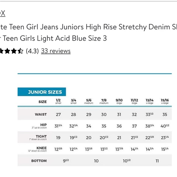 Teens/Junior’s Jeans Ten 25 Size 7/8 - Picture 14 of 16